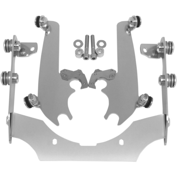 メンフィスシェード ウインドシールドスポーツ クイック取付金具 98年-07年 シャドウ VT1100、VT750 ポリッシュ