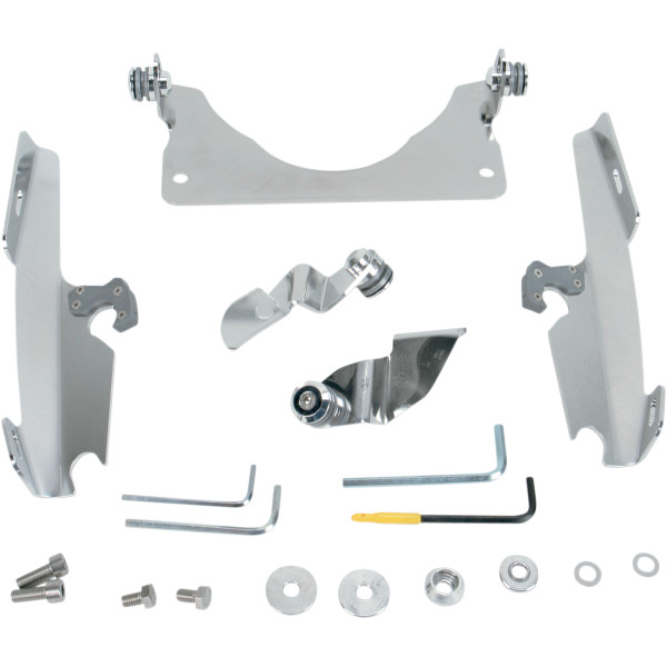 ウインドシールド クイック取付金具 ロック付き 05年-09年 ブルバード VL1500 ポリッシュ