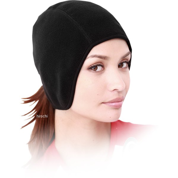 スカルキャップ フリース ポニーテール