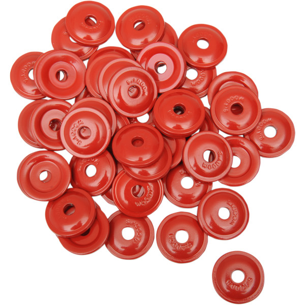 ラウンド サポートプレート 5/16インチスタッド 赤 (48個入り)