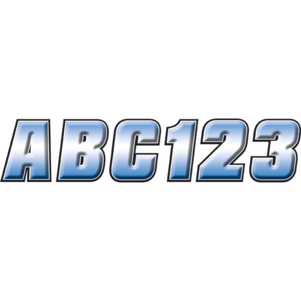 【セール特価】 ID ステッカー キット 2インチ(51mm) クローム/黒