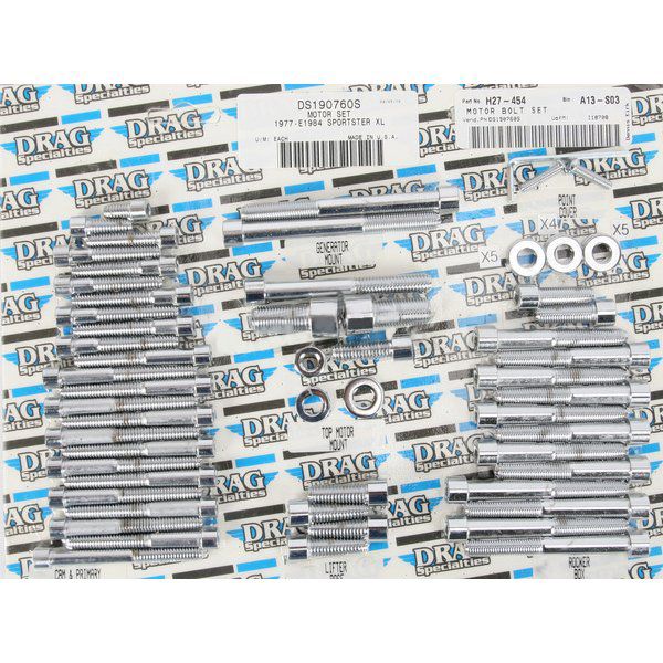 ボルトキット エンジン 77年-84年 XL クローム/無地