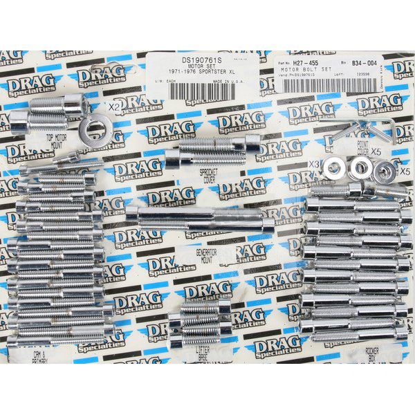 ボルトキット エンジン 71年-76年 XL クローム/無地