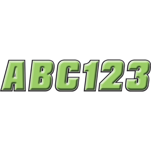 【セール特価】 ID ステッカー キット 2インチ(51mm) グリーン/黒