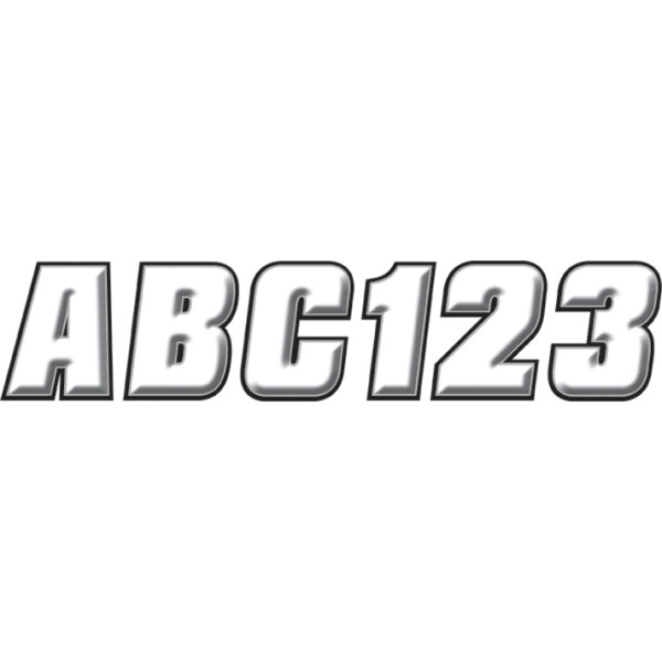 ID ステッカー キット 2インチ(51mm) 白/黒