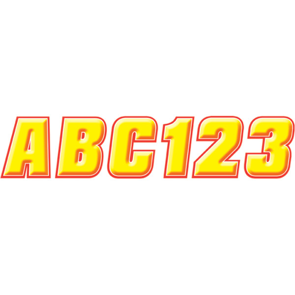 【セール特価】 ID ステッカー キット 2インチ(51mm) 黄/赤