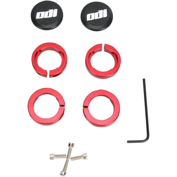 ODI オーディーアイ ロックジョー クランプ 赤 (4個入り)
