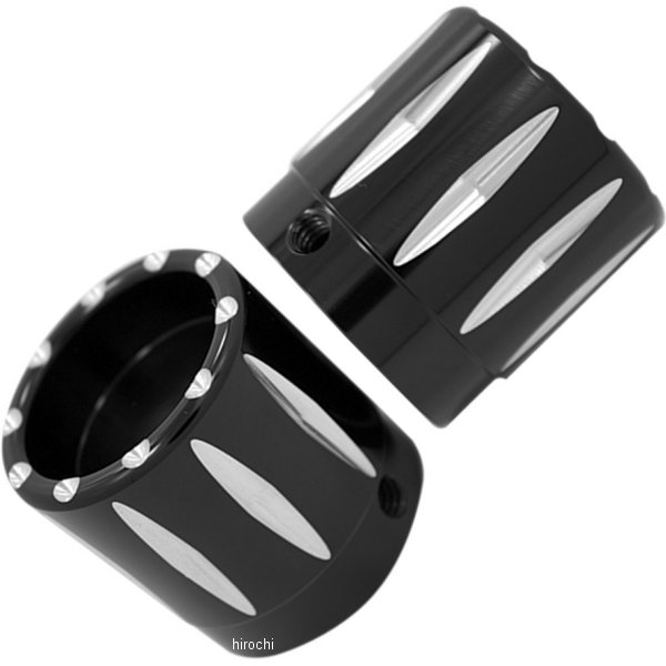 フロント アクスル ナット カバー 00年-07年 ツインカム ライバル 黒 左右ペア