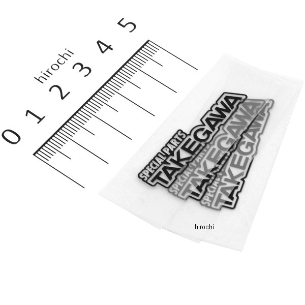 ステッカー TAKEGAWA XS 黒 3枚 汎用