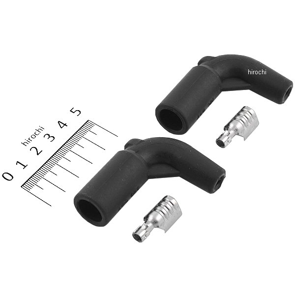 取付き角タイプ プラグコード用 IGコイルコネクター 90°07年以降 スポーツスター、ダイナ、ソフテイル