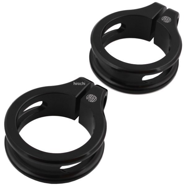 ウインカー 41mm フォーククランプマウント(左右ペア) 黒