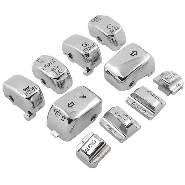 スイッチキャップ キット 10ピ-ス ラジオコントロール車 クローム