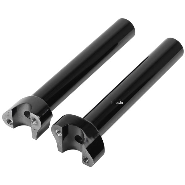 1インチハンドルバー 8インチ (203mm)高 ライザー ストレート 黒