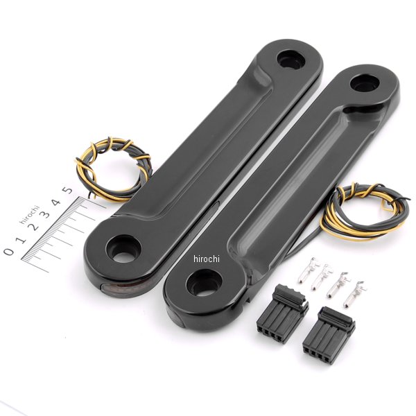 LEDウインカー棒 06年以降 FLHX 黒/クリア/アンバー