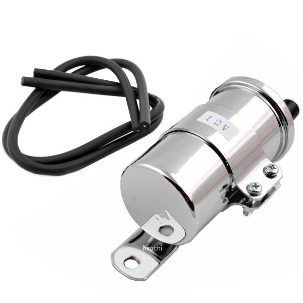 イグニッションコイル 3.9Ω 12V デュアルリード クローム