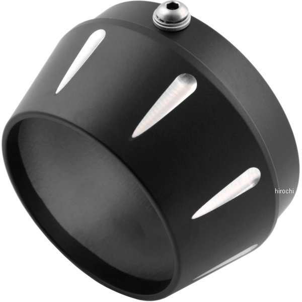 4インチ エンドキャップ ロードレージ ショートメガホン 黒 (1個売り)