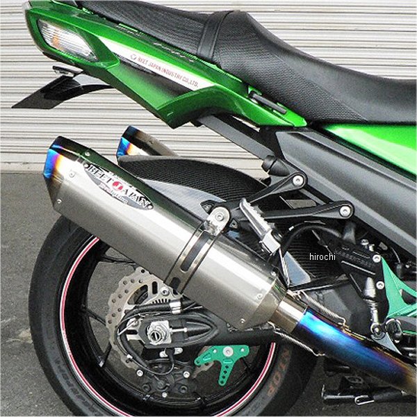 スリップオンマフラー ナサートエボリューション TYPE2 12年以降 ニンジャ ZX-14R チタン デュアル