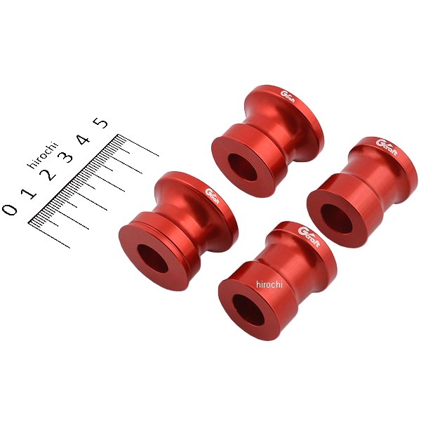 アクスルカラー前後セット グロム 赤