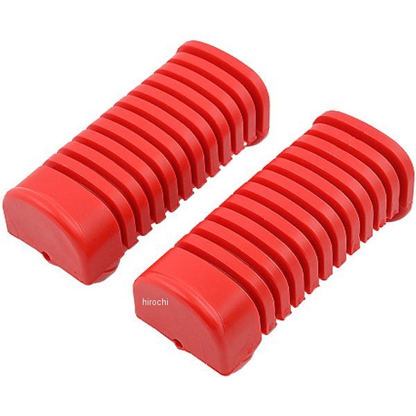 ステップラバー スーパーカブ50/70/90/エイプ50/100 レッド 左右セット