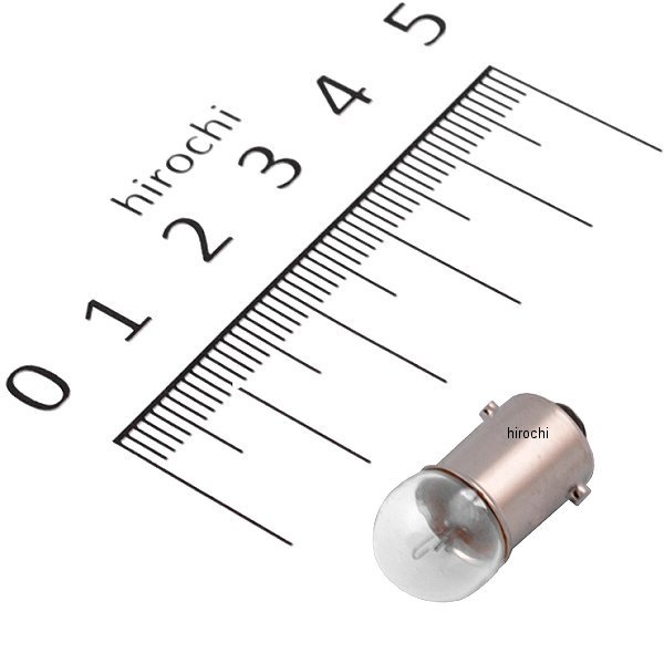 口金シングル球 6V3W メーター/ポジション球 (クリアー) (1個売り)