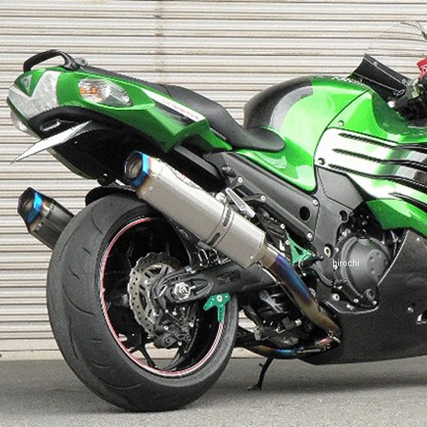 フルエキゾースト ナサートエボリューション TYPE2 T2 12年以降 ニンジャ ZX-14R ブルーチタン デュアル