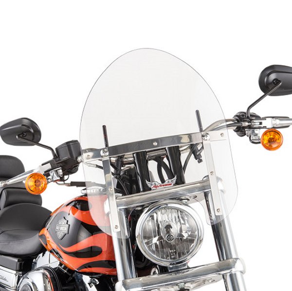 ウインドシールド 15インチ高 ミニポリス クリア