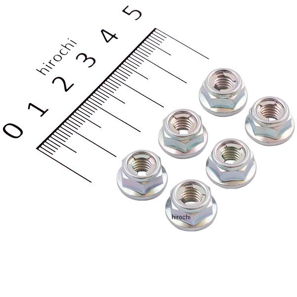 フランジUナット 6mm (6個入り)