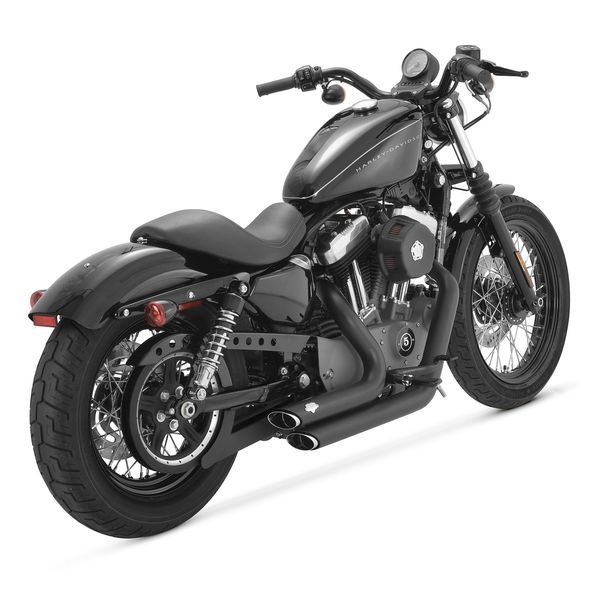 VANCE & HINES フルエキゾースト ショートショット スタッガード 04年-13年 XL 黒