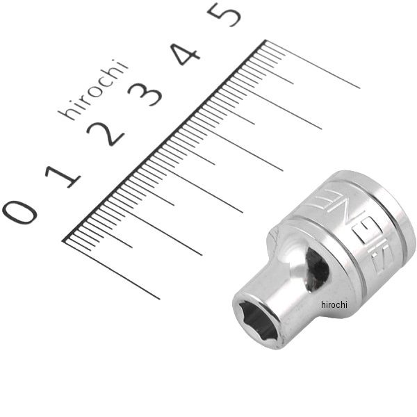 3/8DR 1/4インチ ソケット (6角)