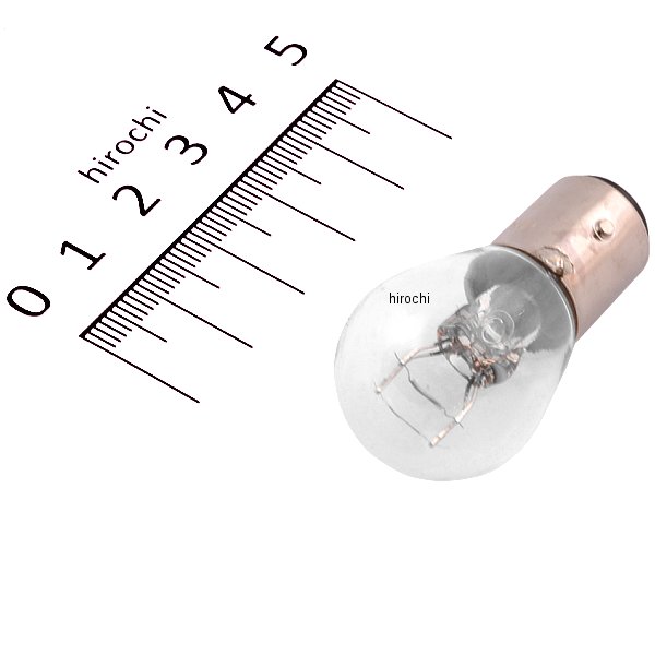 口金ダブル球 6V17/5.3W ストップ/テール球 (クリアー) (1個売り)