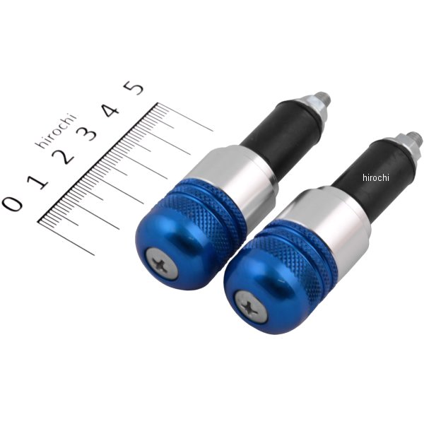 アルミ削り出しサイドキャップ ブルー Φ7/8インチハンドル用 (ヤマハ系)