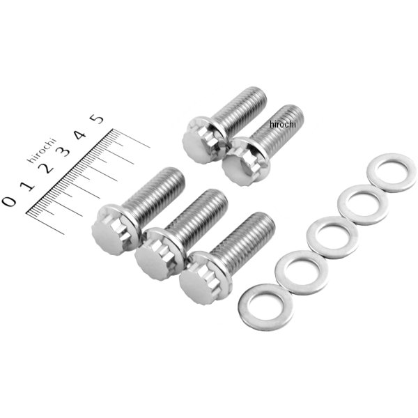 Bolt Set Sprocket - Hd S/S 12 Point 5 Pc.