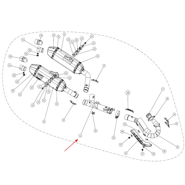 リンクパイプ 14年以降 CRF250R ステンレス