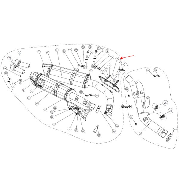 リペア用ヒートシールド 左側 09年-11年 YZF-R1 カーボン