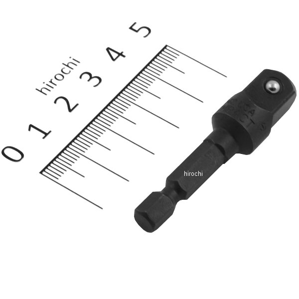 パワー アダプター 3/8インチ ドライブ 1/4インチ 6角 長さ 2インチ