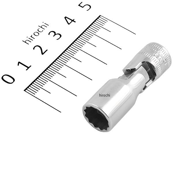 フランクドライブ 1/4インチ ユニバーサル ディープ ソケット 12角 10mm