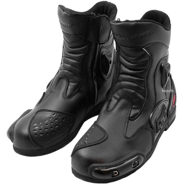 BK-067  プロテクトスポーツショートライディングブーツ 黒 27.5cm