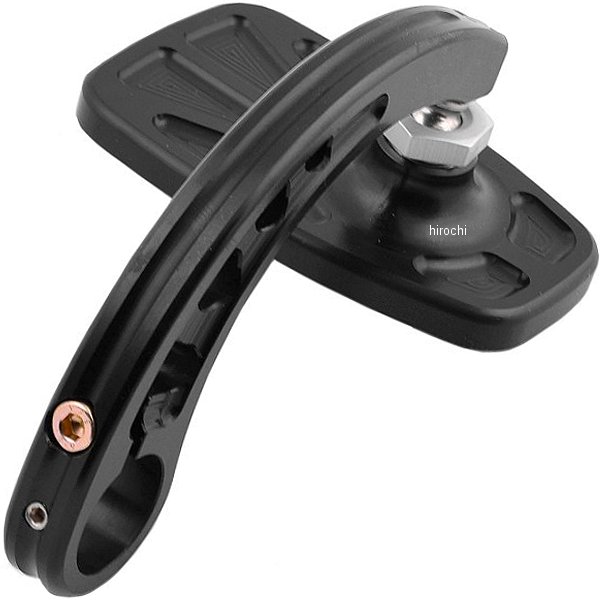 ミラー バーエンド カフェ スタイル 湾曲ステム 黒