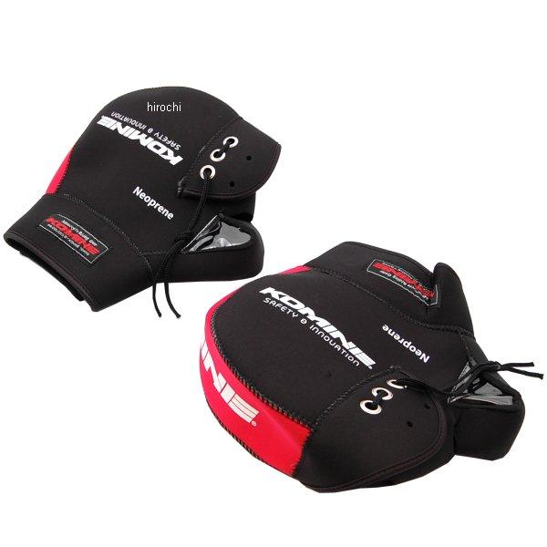 秋冬モデル ネオプレンハンドルウォーマー 黒/赤 フリーサイズ