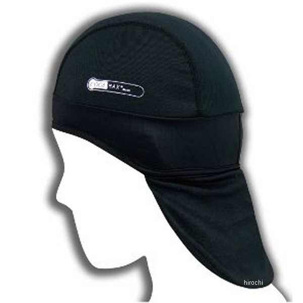 AK-091 クールマックス クーリングインナーキャップ ブラック フリーサイズ
