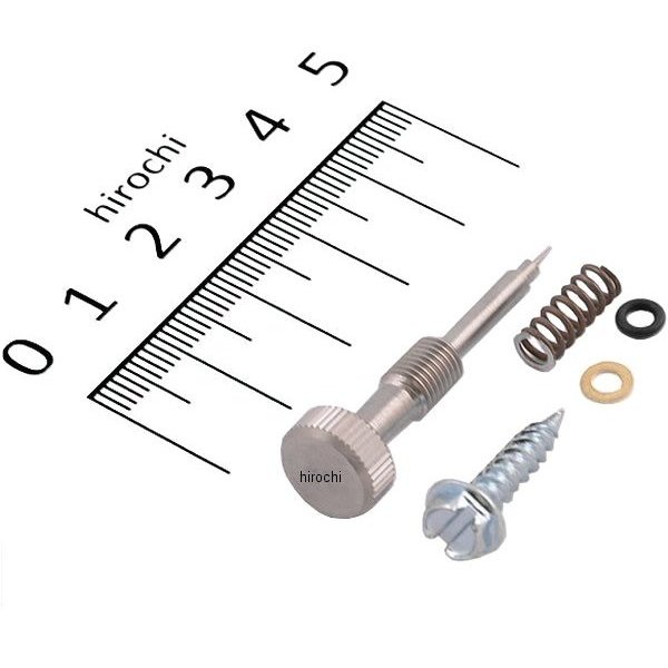 ケイヒンCVキャプレター用アイドルスクリュー 88年-06年 ハーレー全般 ステンレス