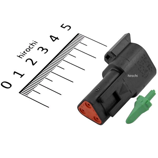 ドイツコネクター レセプタクル(メス) 3ピン 72103-94BK 黒