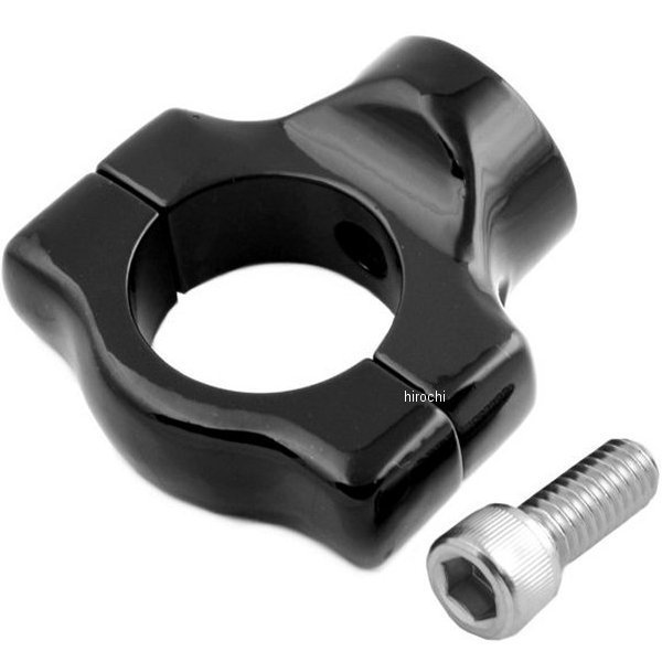 ナンバープレート サイド取り付けクランプ 86年以降 ソフテイル 黒