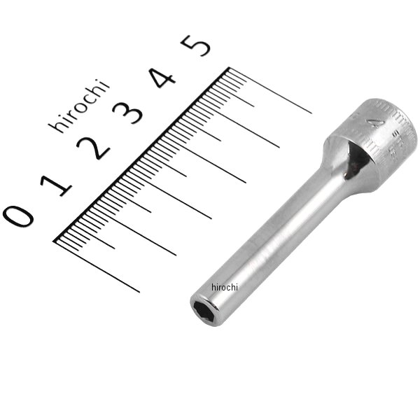 フランクドライブ 1/4インチ ディープ ソケット 6角 4mm