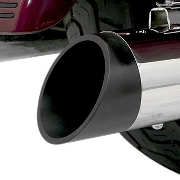 エンドキャップ 4インチ 黒/スラッシュカット (1個売り)