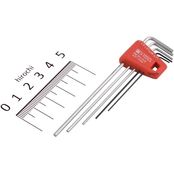 スイスツールズ  Swiss Tools ホルダー付6角棒レンチセット ロング(パックナシ) (ミリ)
