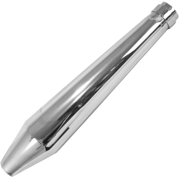 スリップオンマフラー テープレッド カフェ 1.75インチ 左右共通 クローム 1本入り