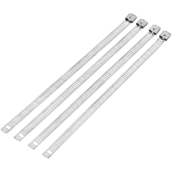 タイラップ ステンレス 0.275インチ x 8インチ シルバー 4本入り