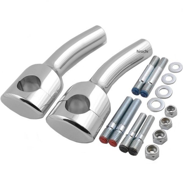 1.25インチハンドルバー 5.5インチ(140mm)高 ライザー クローム スムース