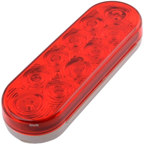テールライト LED 6インチ(152mm) オーバル 赤